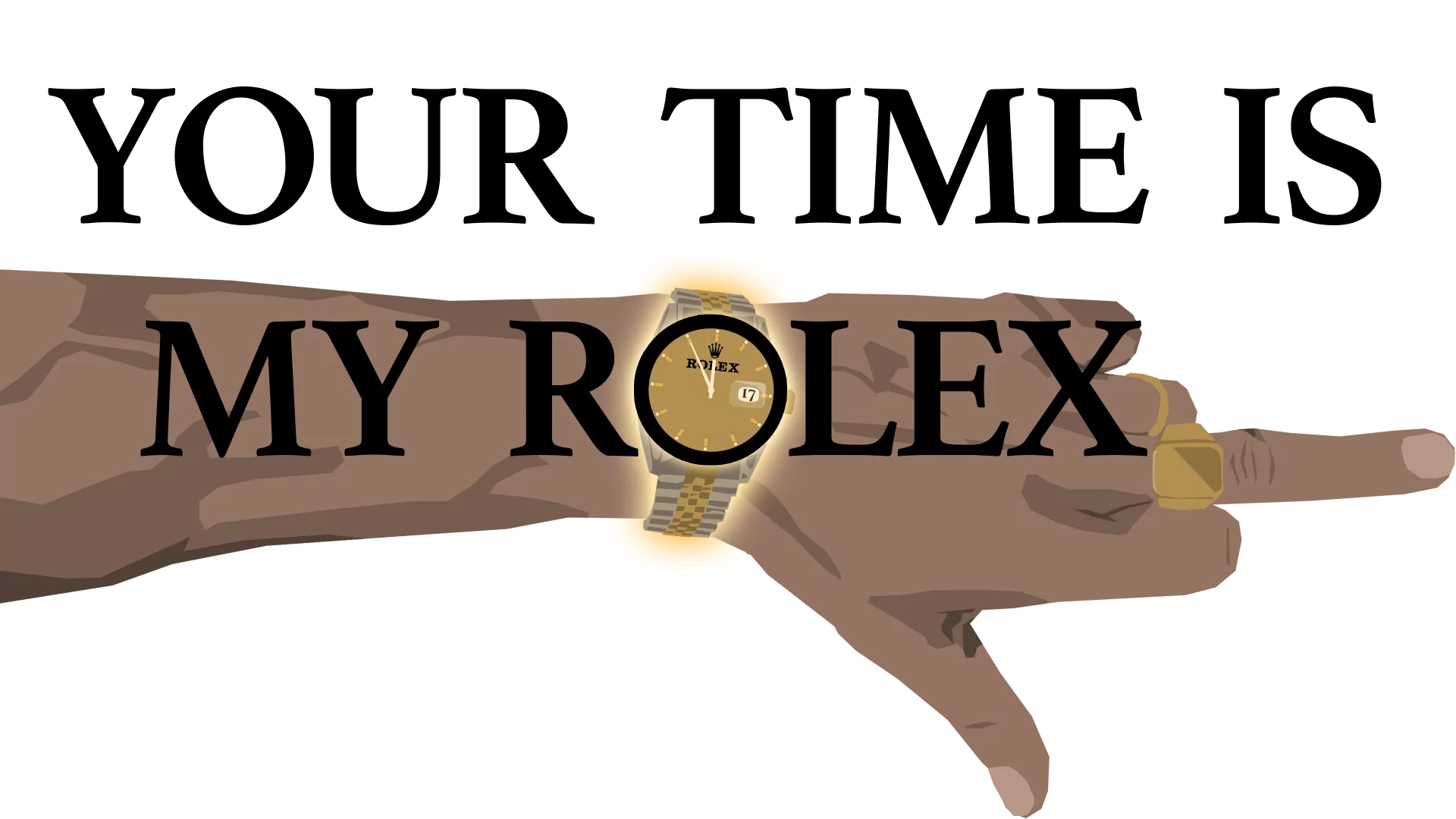 Eine Rolex Oyster Perpetual Datejust mit geriffelter Lünette und bicolor Jubilee-Band.