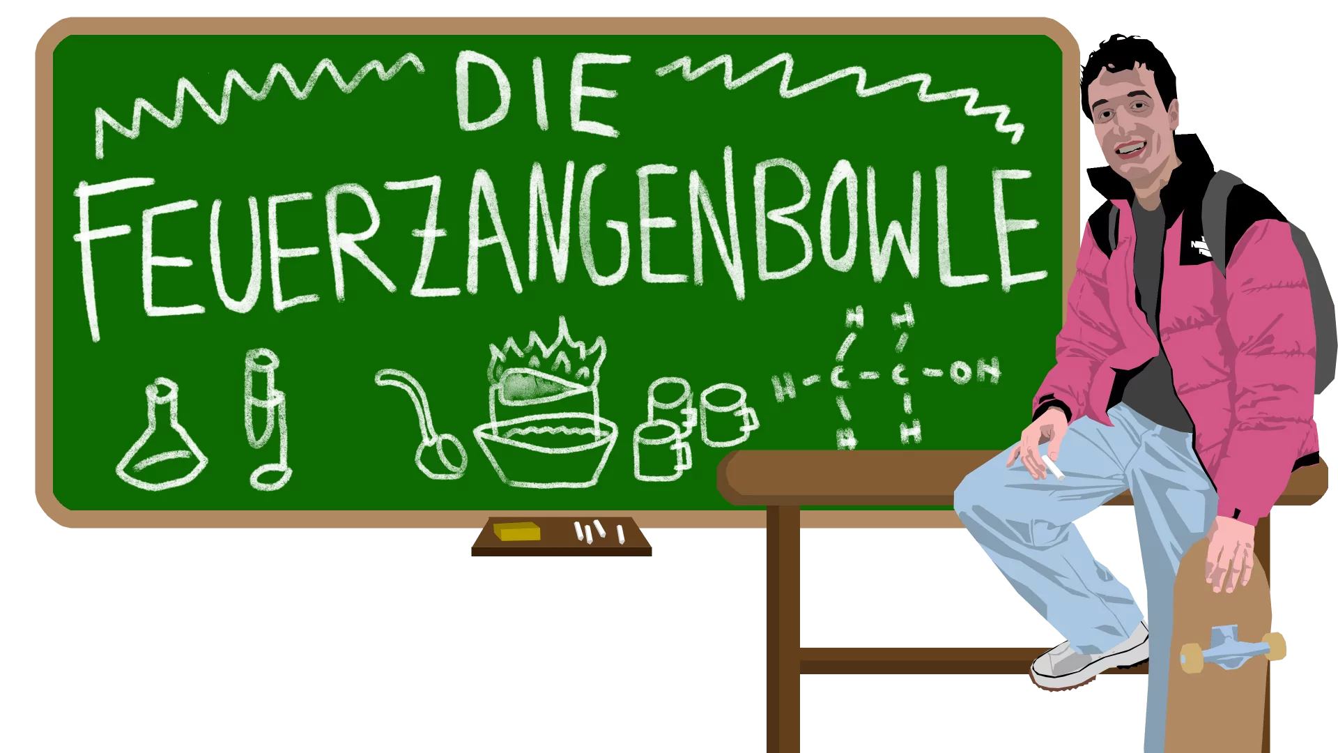 Der Autor Leonard Prandini undercover als Schüler im Unterricht